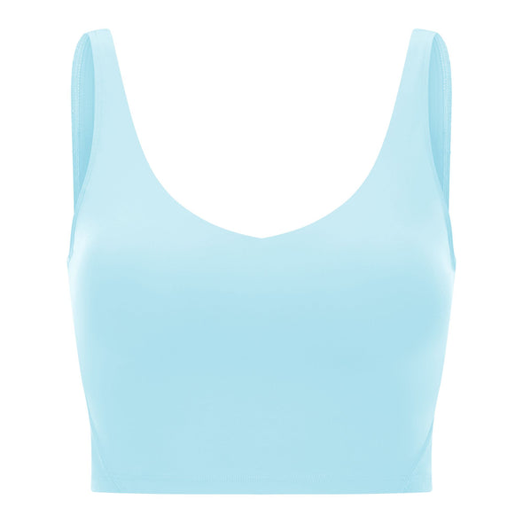 Scoop Neck Sport Bra in Sky