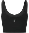 Scoop Neck Sport Bra in Black