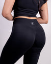 Flare V Leggings in Black