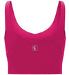 Scoop Neck Sport Bra in Hot Pink