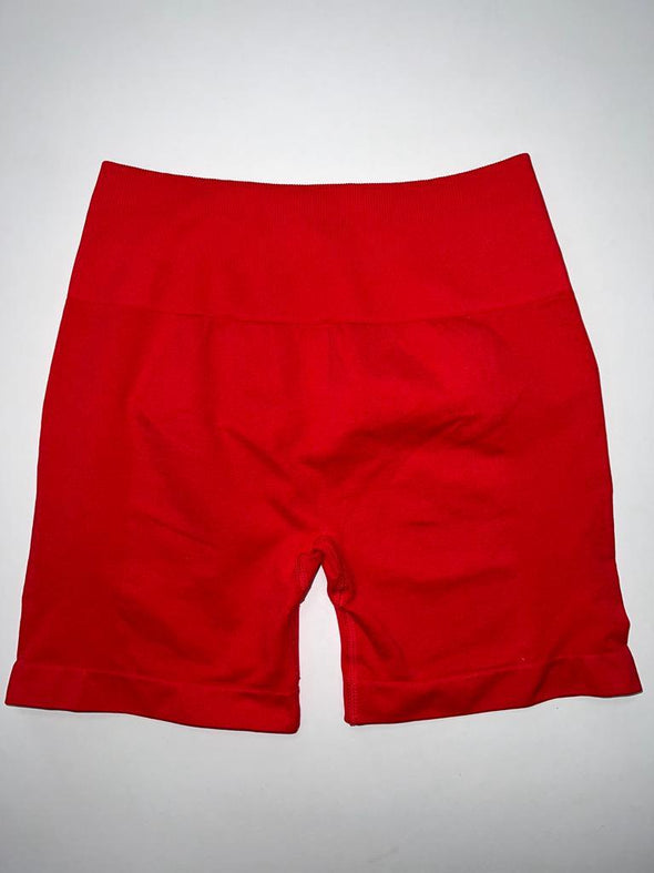 Seamless Shorts in Candy Red