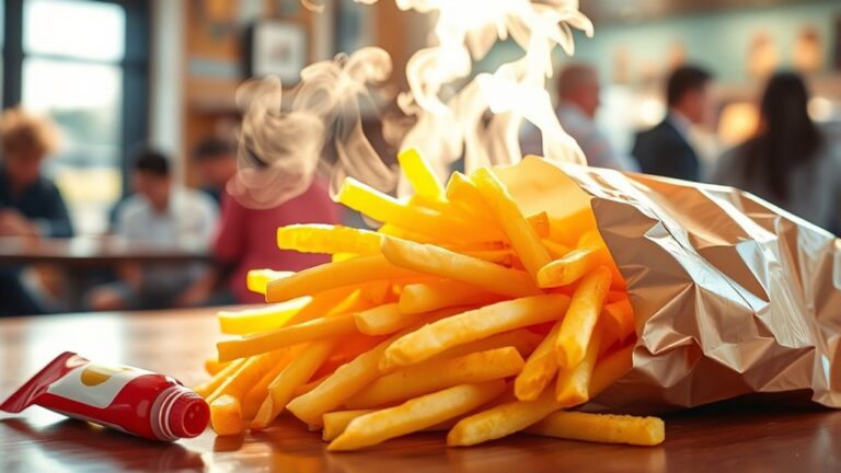add fries to bag