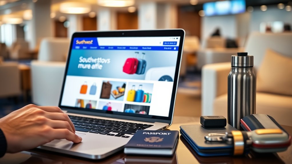 purchase bags on southwest
